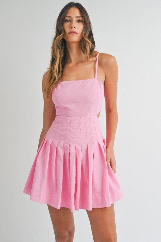 Peony Pink Mini Dress
