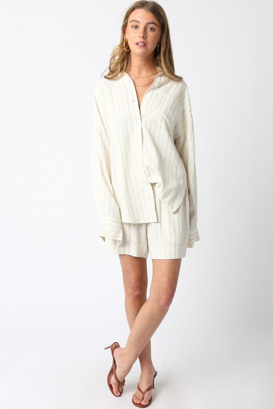 Breezy Stripe Short| last one size small