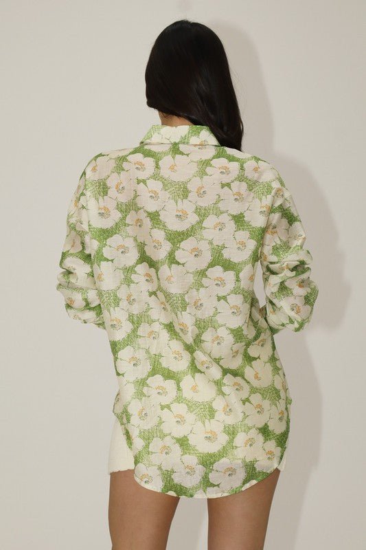 Meadow Floral Button Down