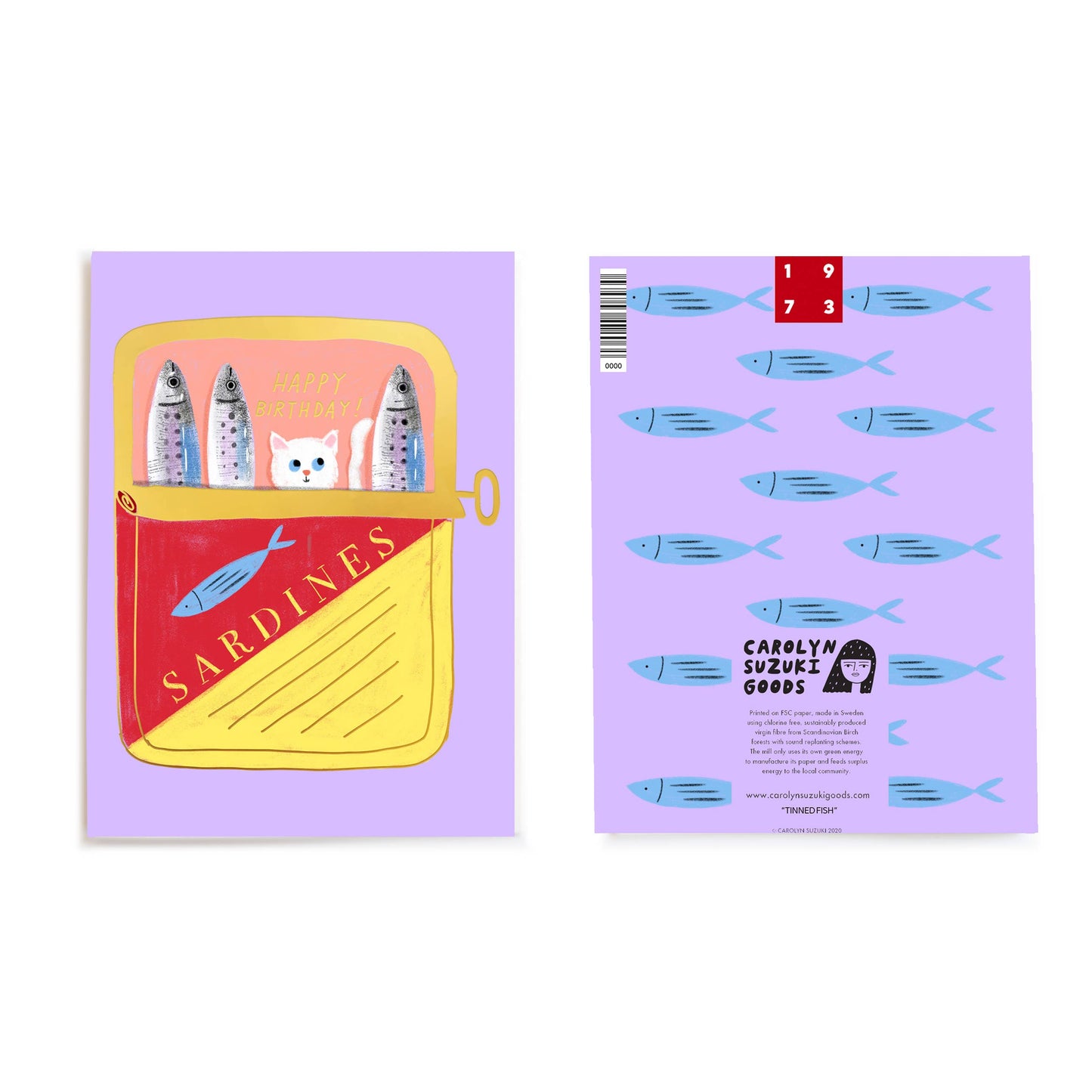 TINNED FISH - Birthday Card