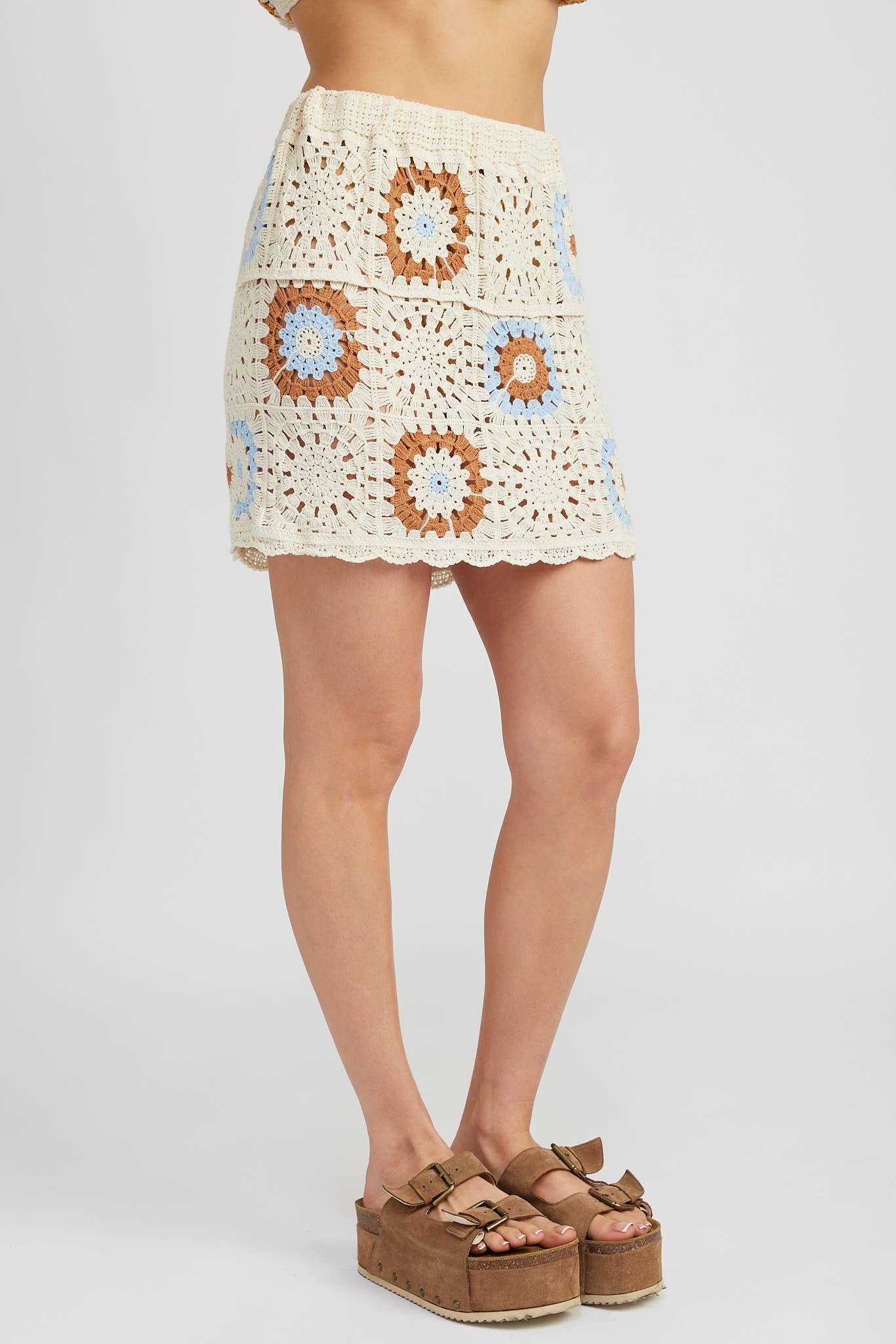 Ines Crochet Mini Skirt