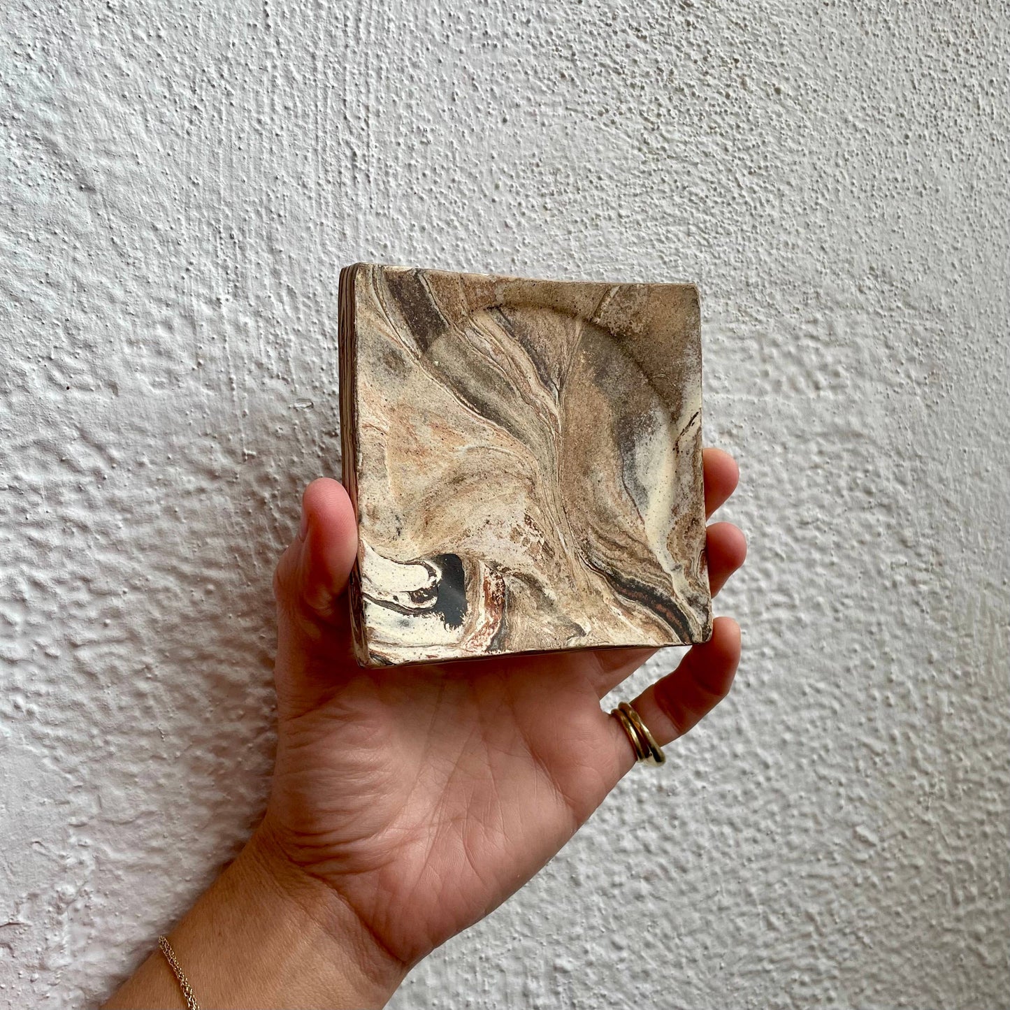 Tri-Color Marble Small Plate