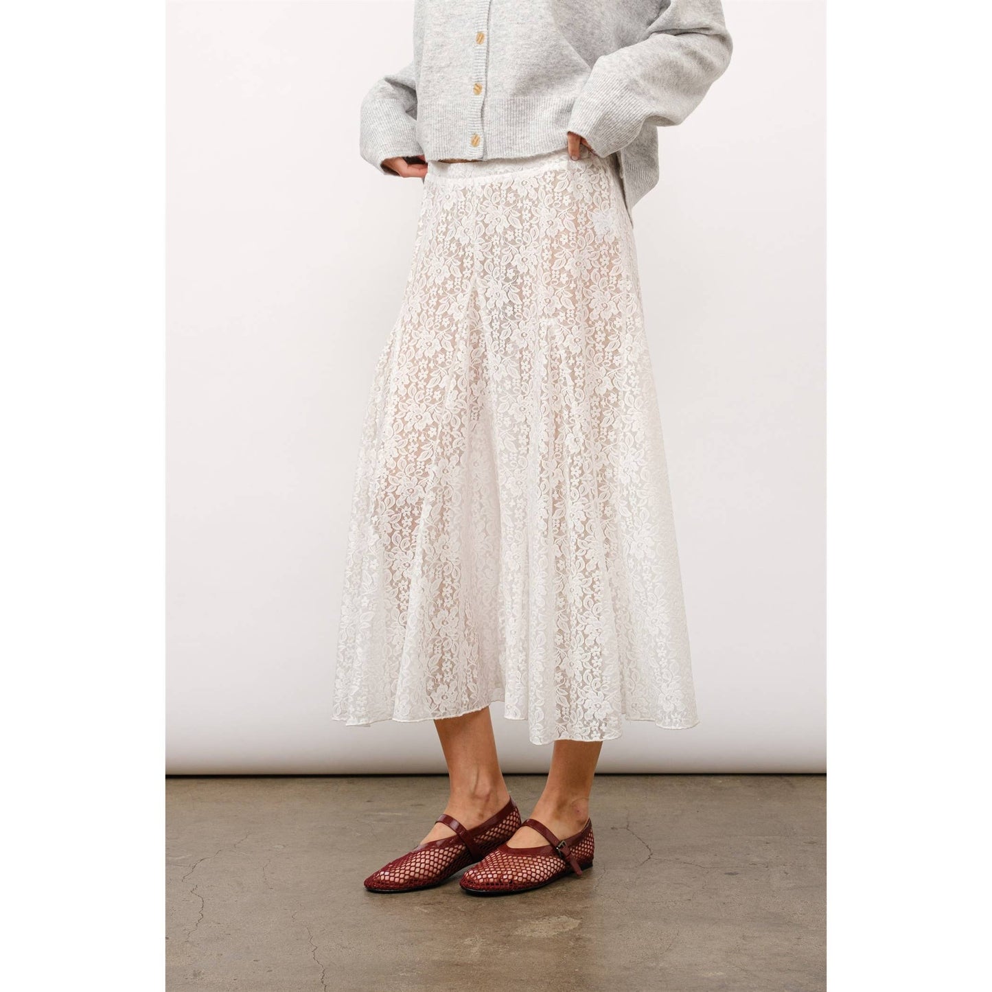Roslina Lace Maxi Skirt