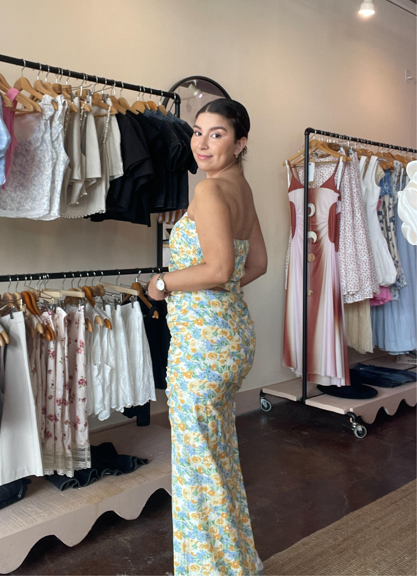 Sunbeam Ruched Maxi Skirt