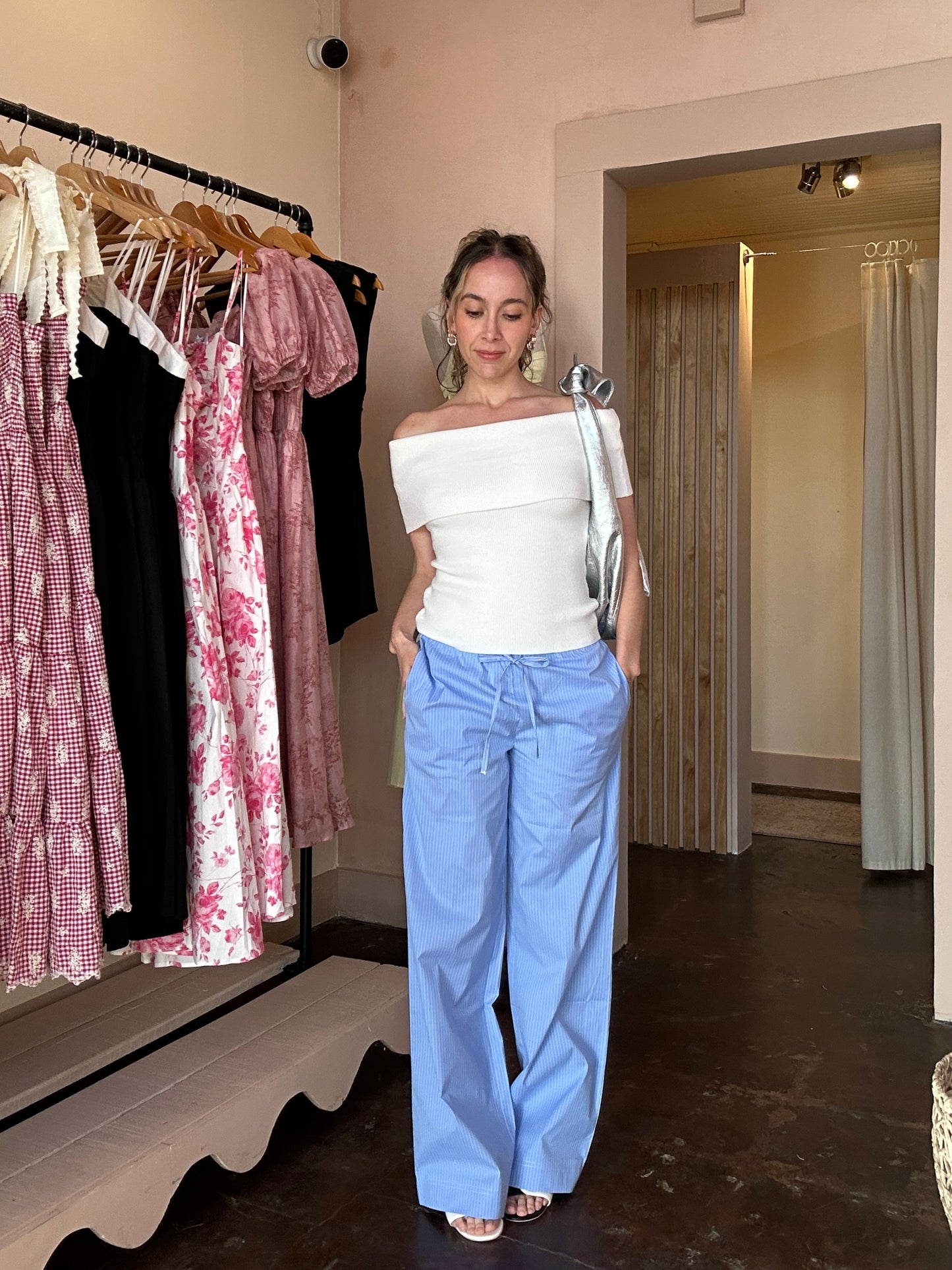 Lacey Pinstripe Pants