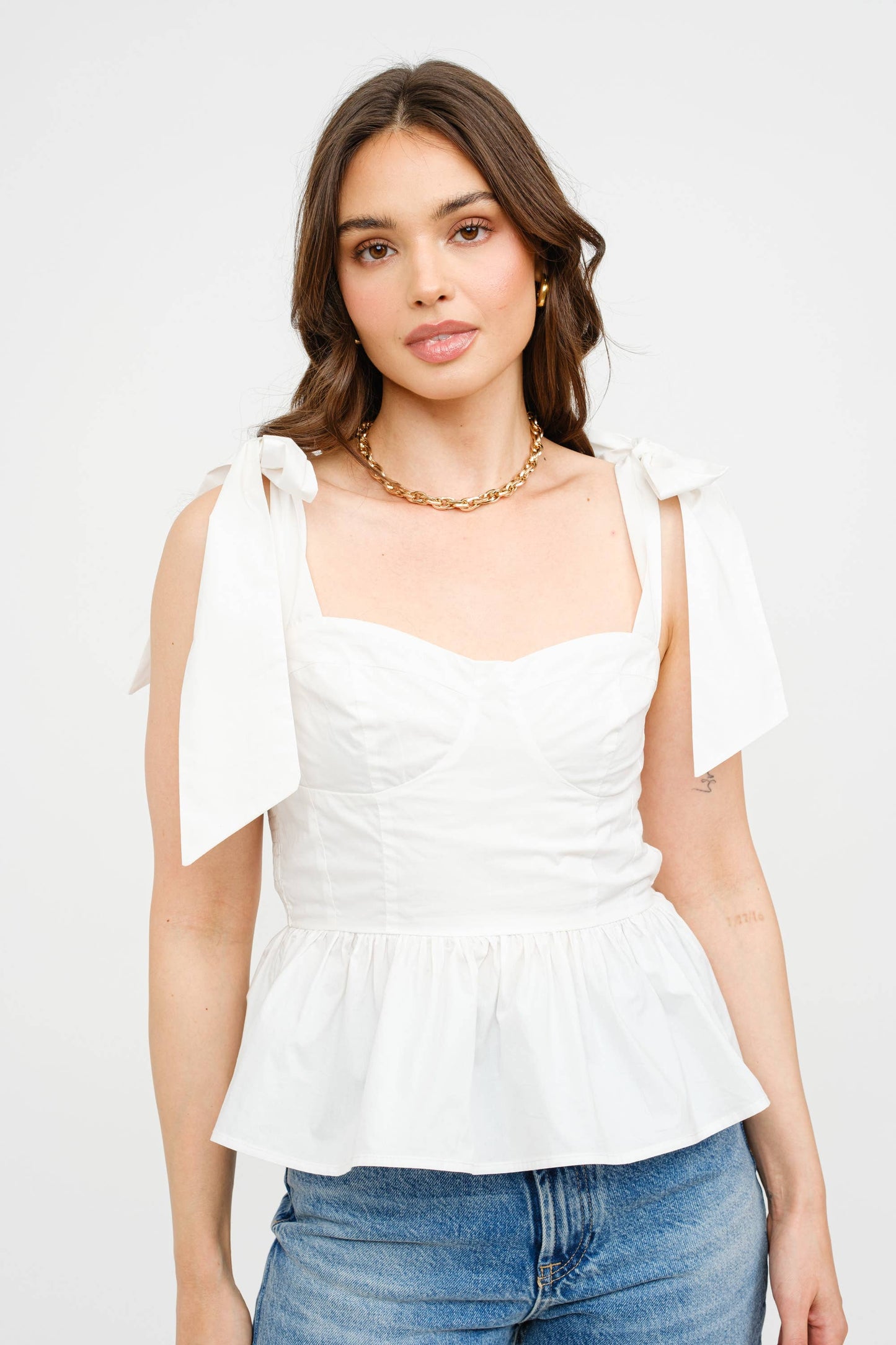 Audrey White Top