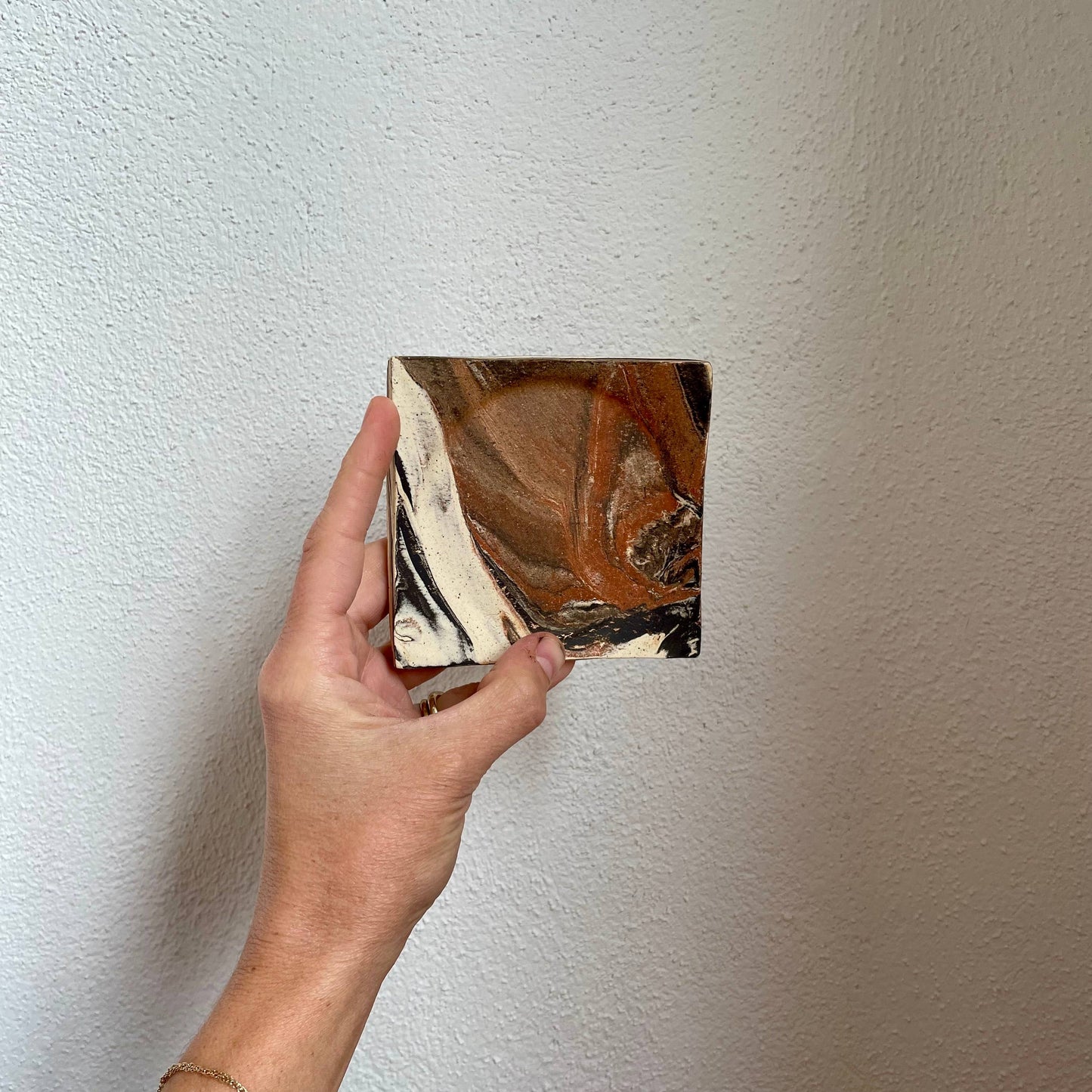 Tri-Color Marble Small Plate