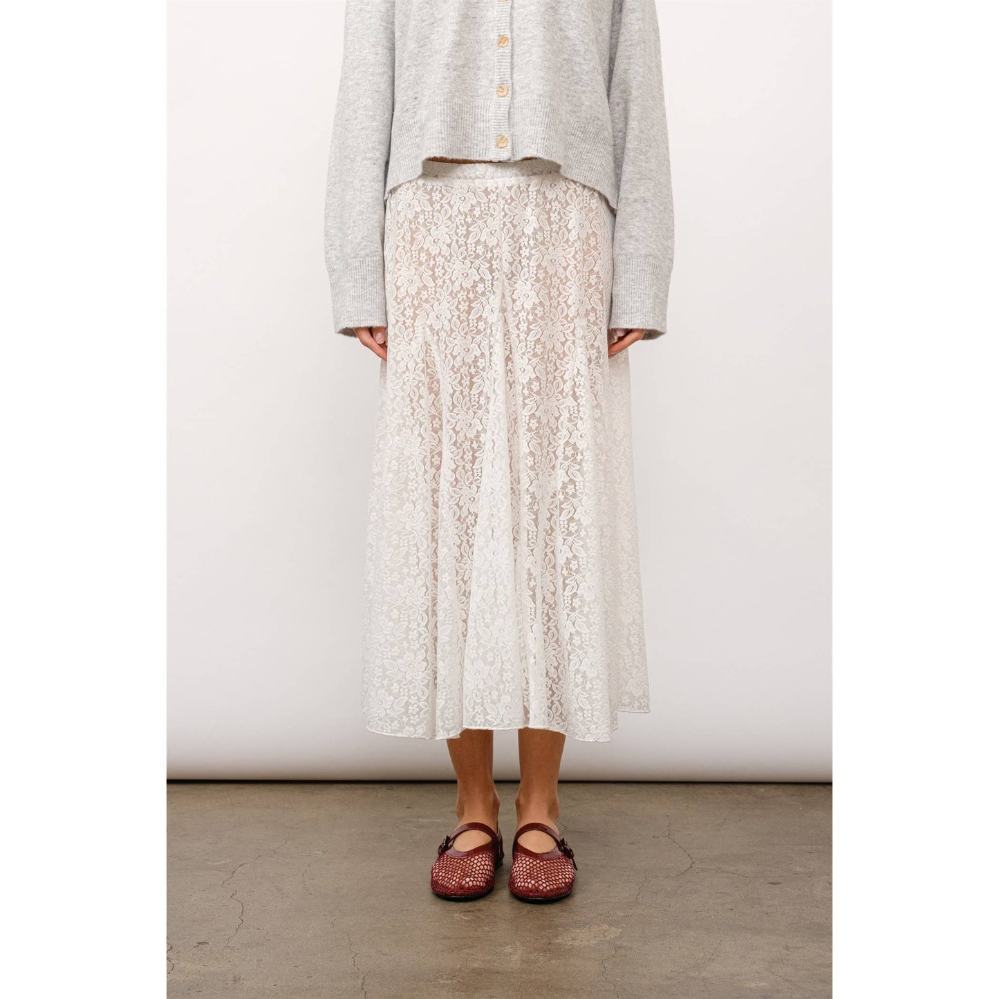Roslina Lace Maxi Skirt
