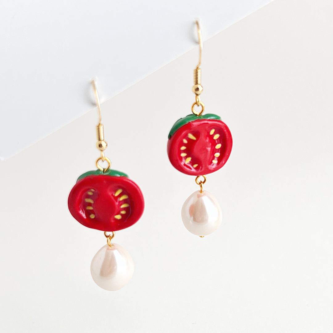 Cherry Tomato Earrings