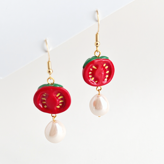 Cherry Tomato Earrings