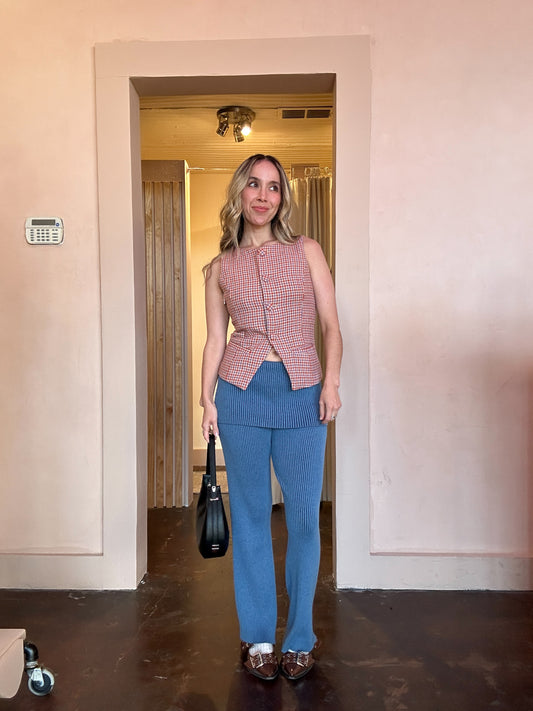 Foldover Knit Trousers