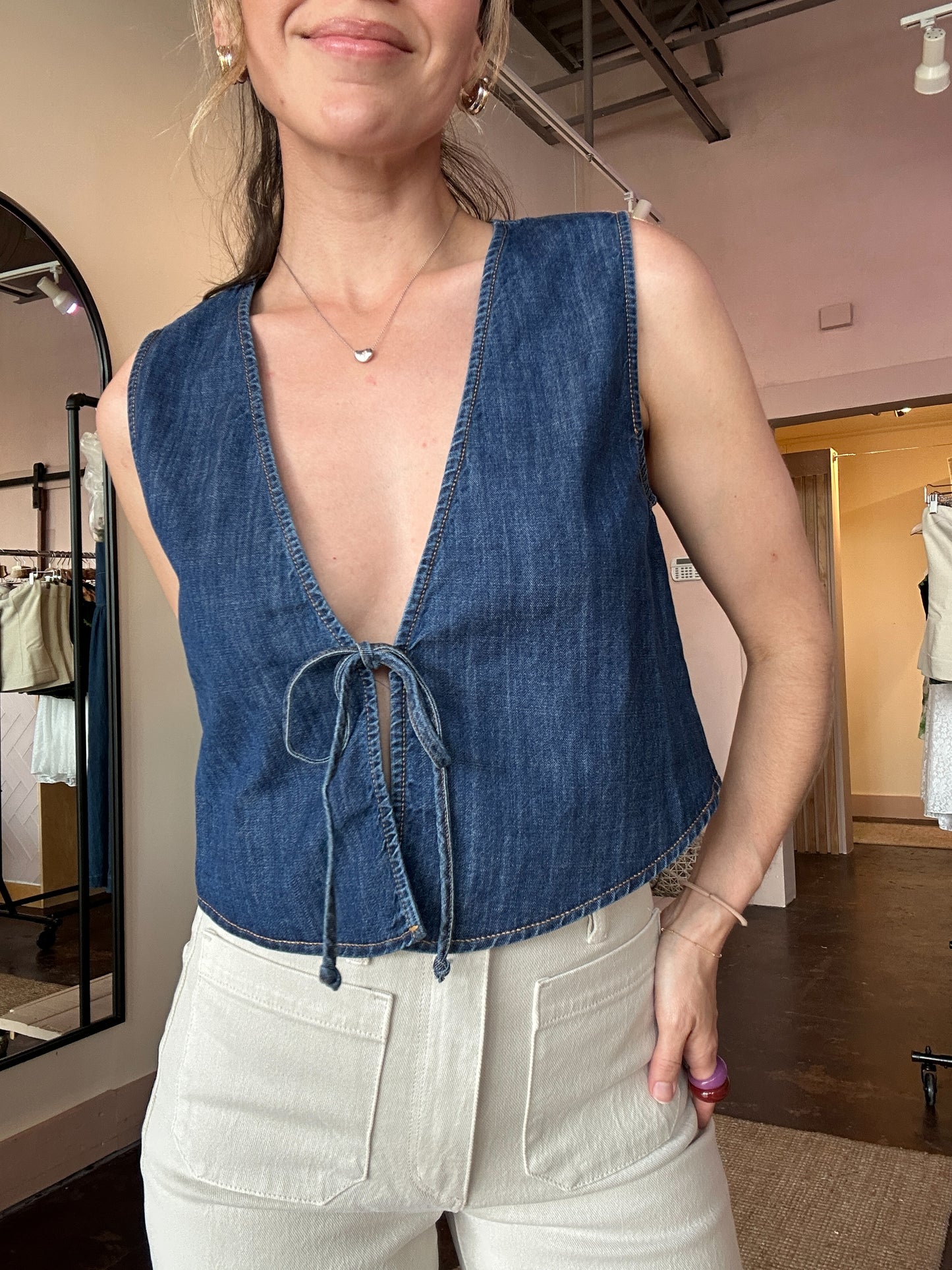 Bella Denim Top