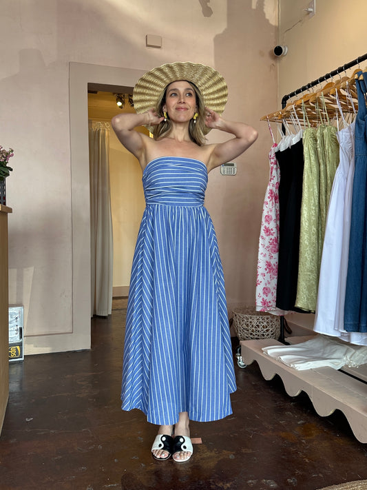 Charlotte Striped Maxi Dress | last one size small