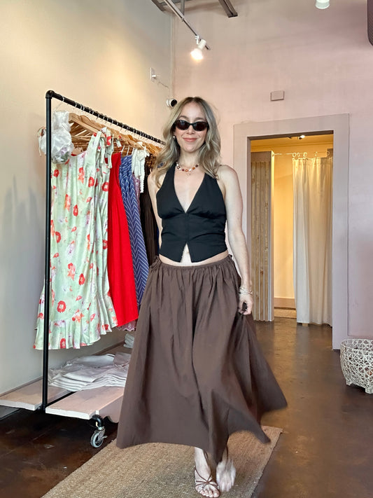 Kiana Brown Skirt