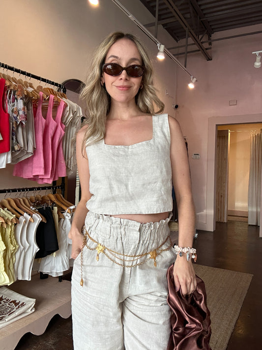 The Marina Linen Top