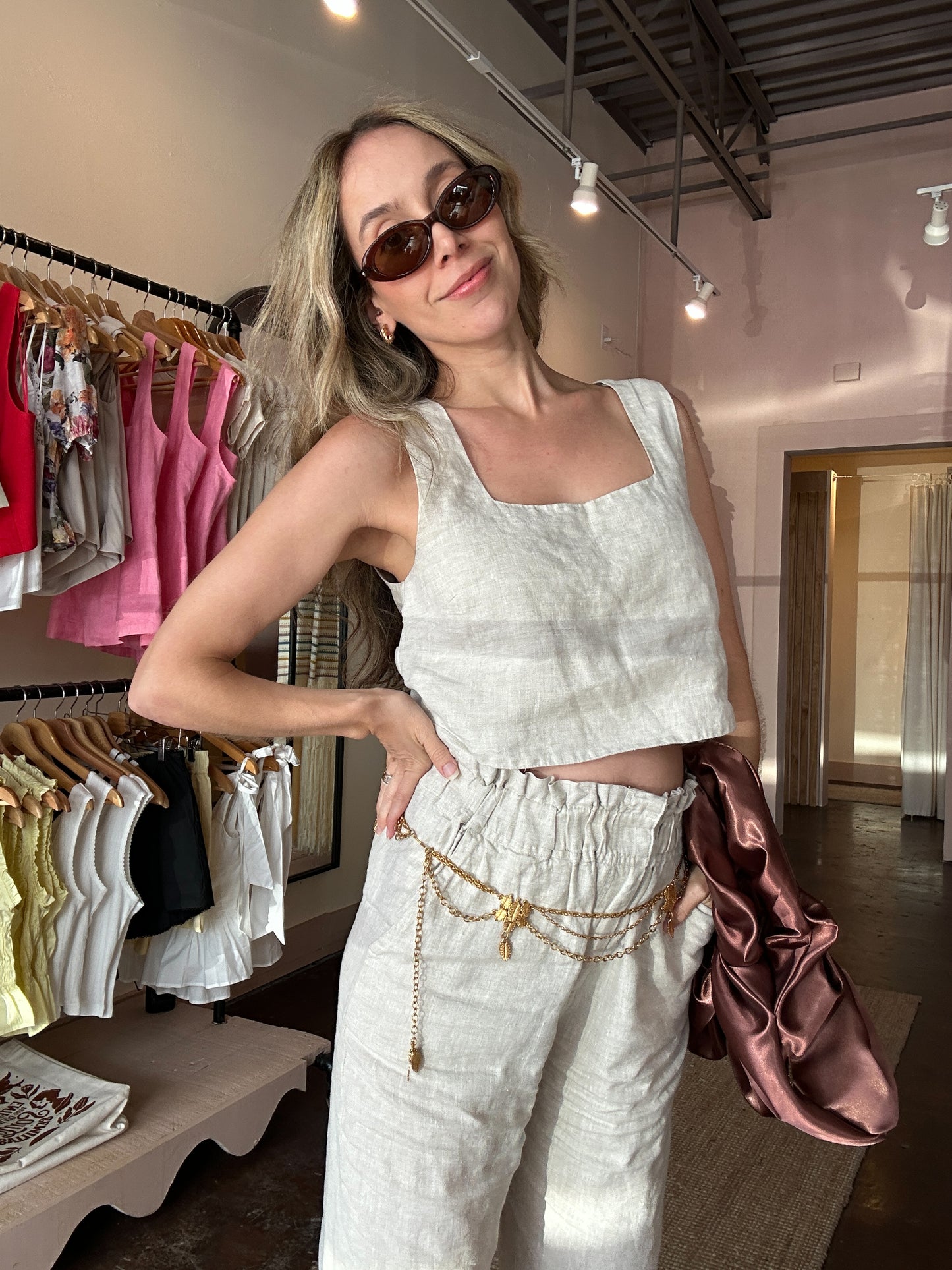 The Marina Linen Pants | last one size large