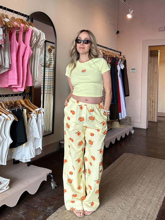 Mellow Peach Pants