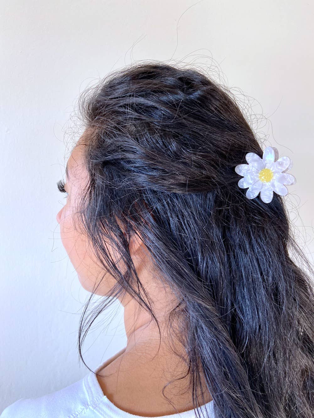 Daisy Flower Resin Hair Clips