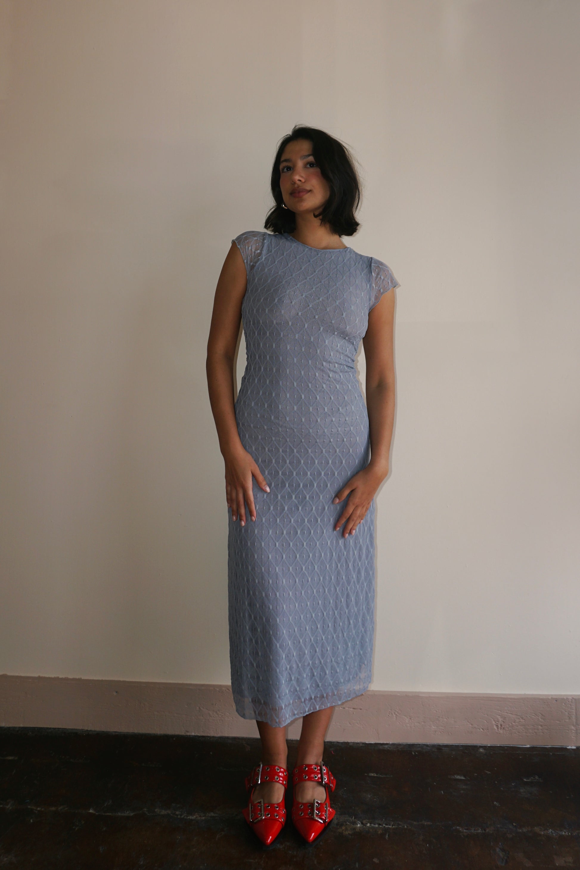 Geo Lace Midi Dress – CHICTIQUE